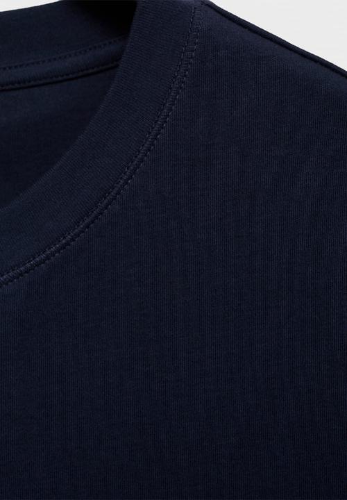 MANGO - T-shirt rita -  midnight navy