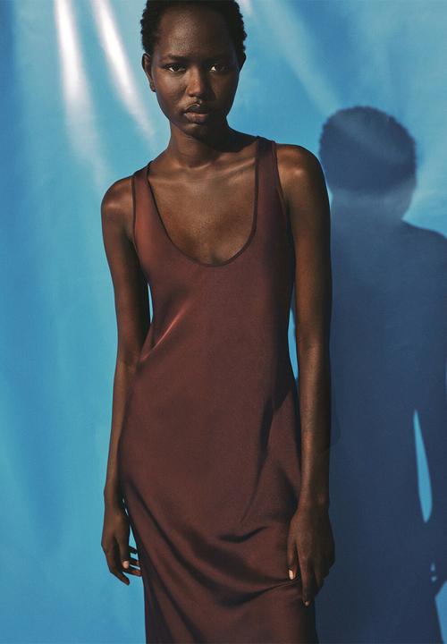 MANGO - Dress luisa2 -  brown