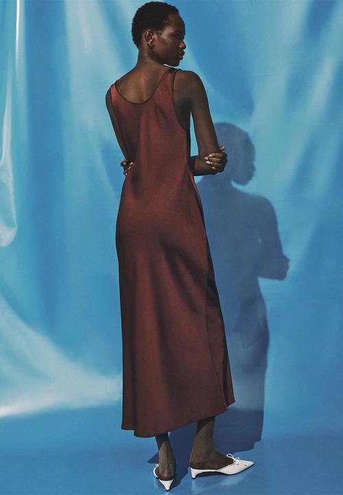 MANGO - Dress luisa2 -  brown