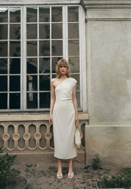 MANGO - Dress edine -  natural