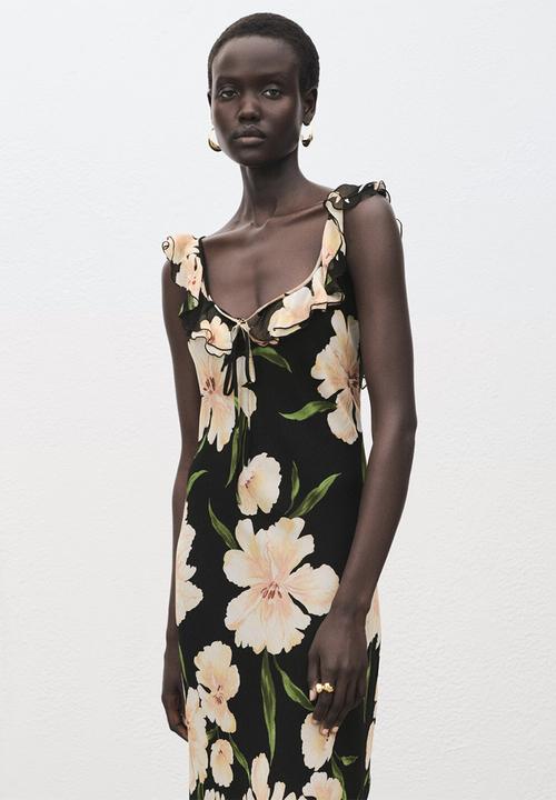MANGO - Dress salty  - black