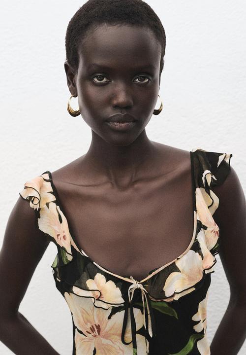 MANGO - Dress salty  - black