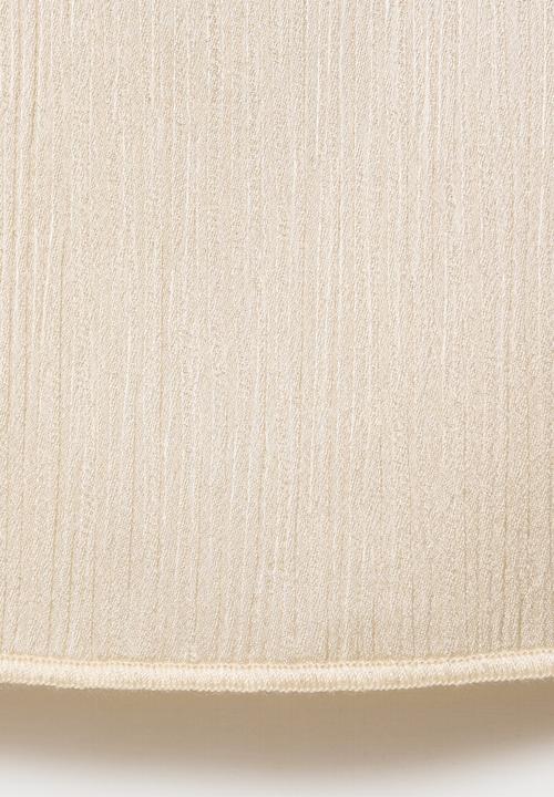 MANGO - Top plis - light beige