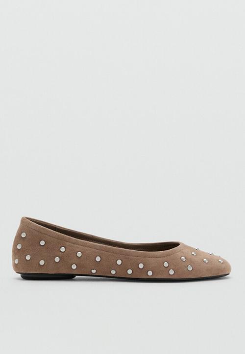 MANGO - Duma suede pump - light/pastel brown