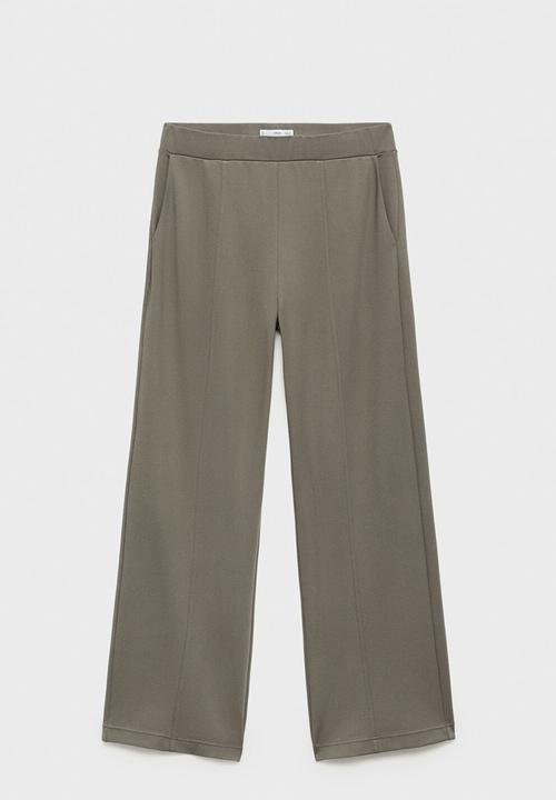 MANGO - Trouser florida - light brown