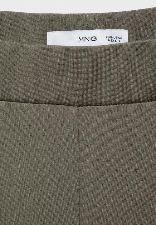 MANGO - Trouser florida - light brown