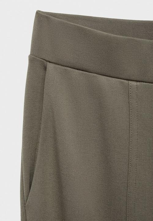 MANGO - Trouser florida - light brown