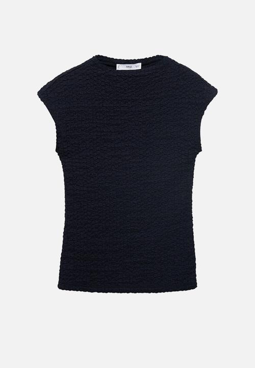 MANGO - Top turi - midnight navy