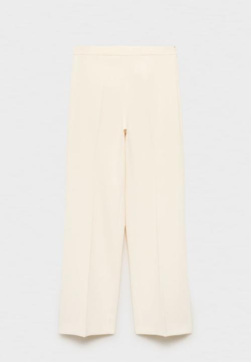 MANGO - Trousers iguana -  light pastel yellow