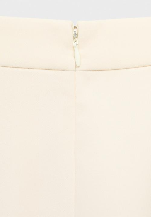 MANGO - Trousers iguana -  light pastel yellow