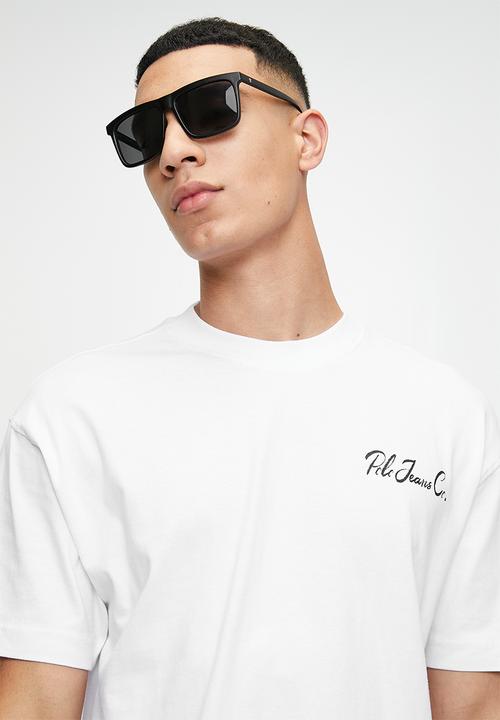 POLO - Vuyani pjc short sleeve cursive logo tee - white