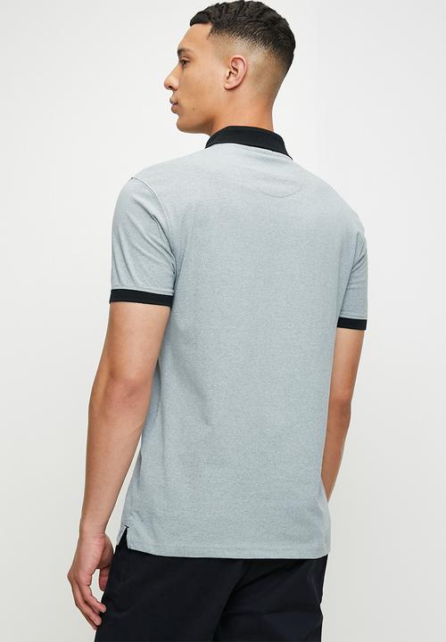 POLO - Vishnu contrast collar piping ss golfer - light blue
