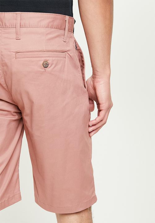 POLO - Ezra essential chino short - dark pink