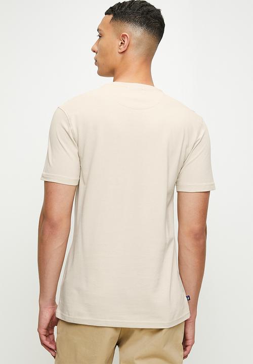 POLO - Dorian pique ss t-shirt - stone