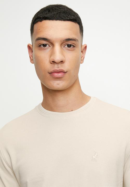 POLO - Dorian pique ss t-shirt - stone