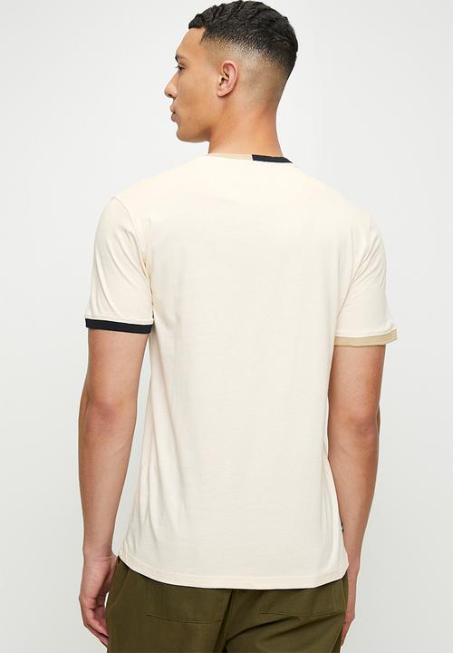 POLO - Carson colour block tipped cuff short sleeve T-shirt - neutral