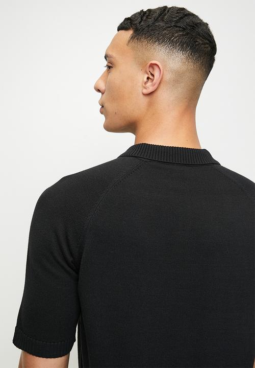 POLO - Kevin knitted golfer - black