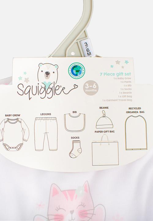 Character Group - 7 Piece gift set - pink & white