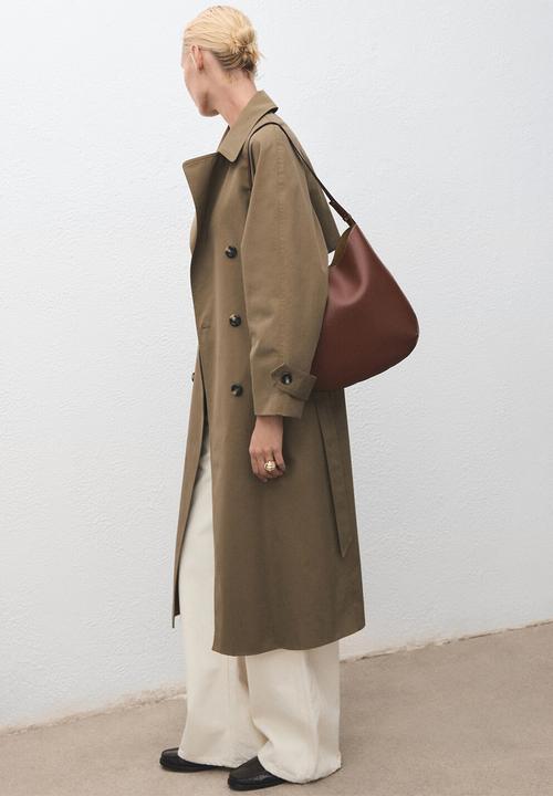 MANGO - Romeo shoulder bag - medium brown