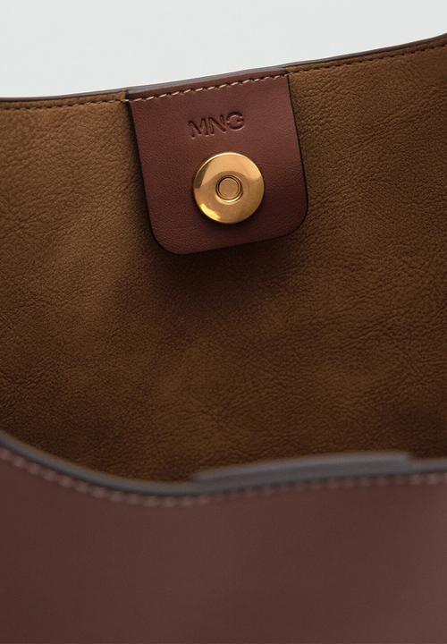MANGO - Romeo shoulder bag - medium brown