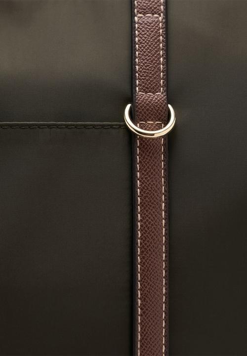 MANGO - Cobalt tote bag - brown/khaki