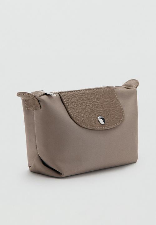 MANGO - Neceser M Nanda Cosmetic Bag - Greish Brown
