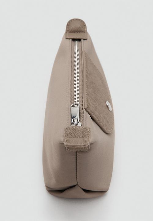 MANGO - Neceser M Nanda Cosmetic Bag - Greish Brown
