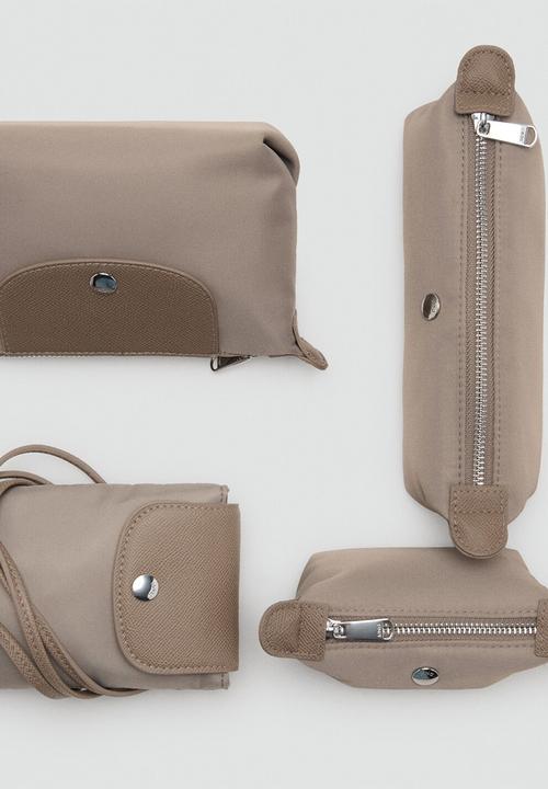 MANGO - Neceser M Nanda Cosmetic Bag - Greish Brown