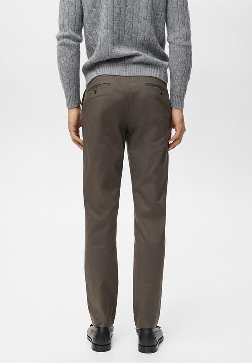 MANGO - Pantalon Dublino - Dark Brown