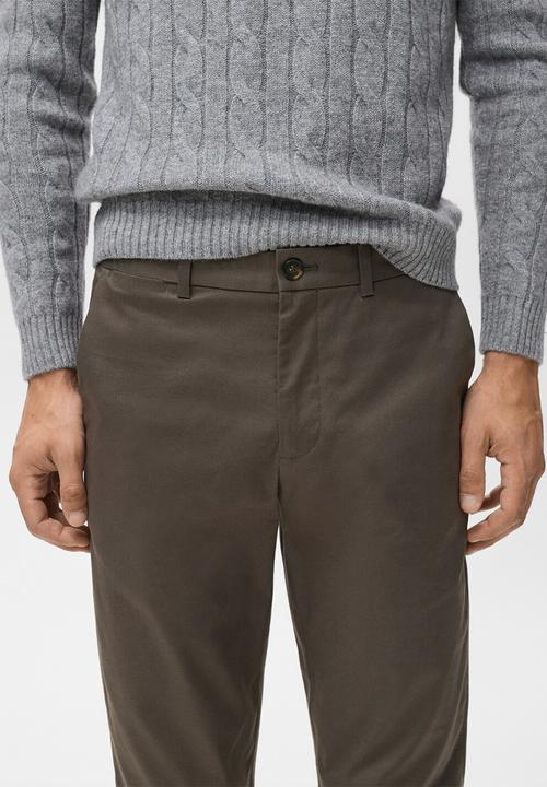 MANGO - Pantalon Dublino - Dark Brown