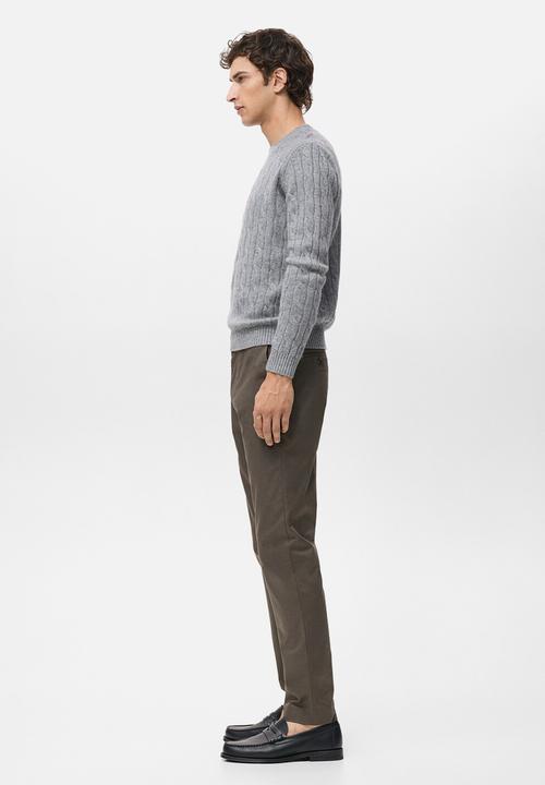 MANGO - Pantalon Dublino - Dark Brown