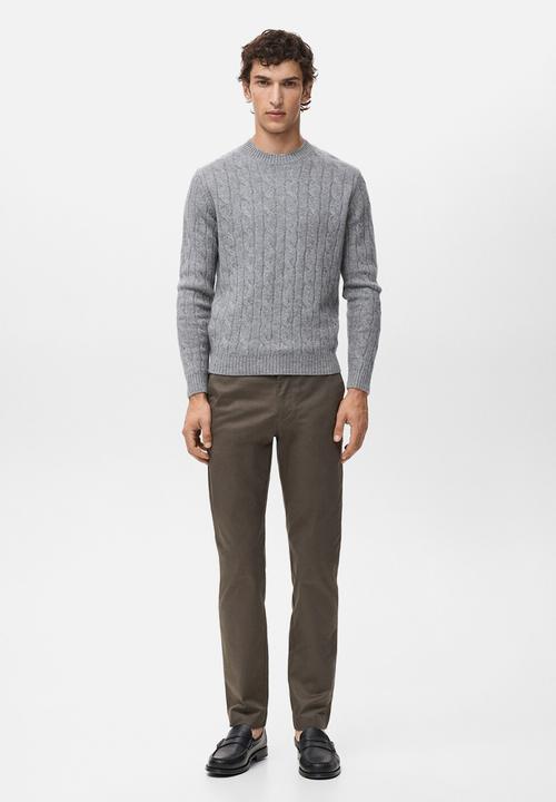 MANGO - Pantalon Dublino - Dark Brown
