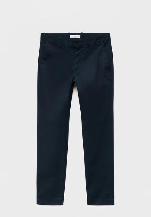 MANGO - Pantalon Dublino - Navy Blue