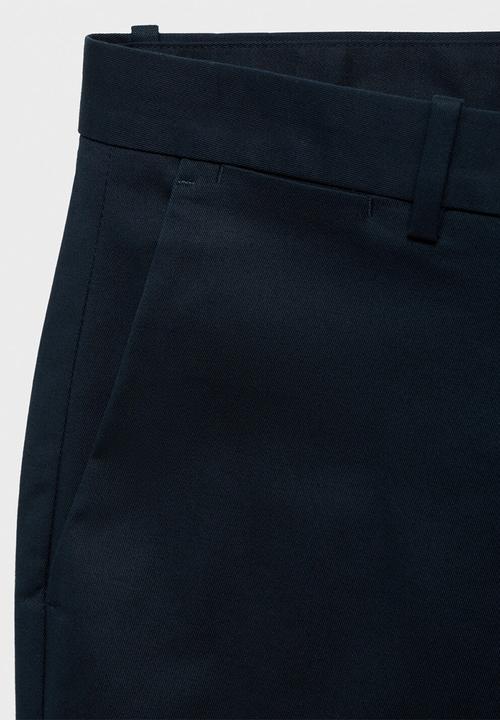 MANGO - Pantalon Dublino - Navy Blue