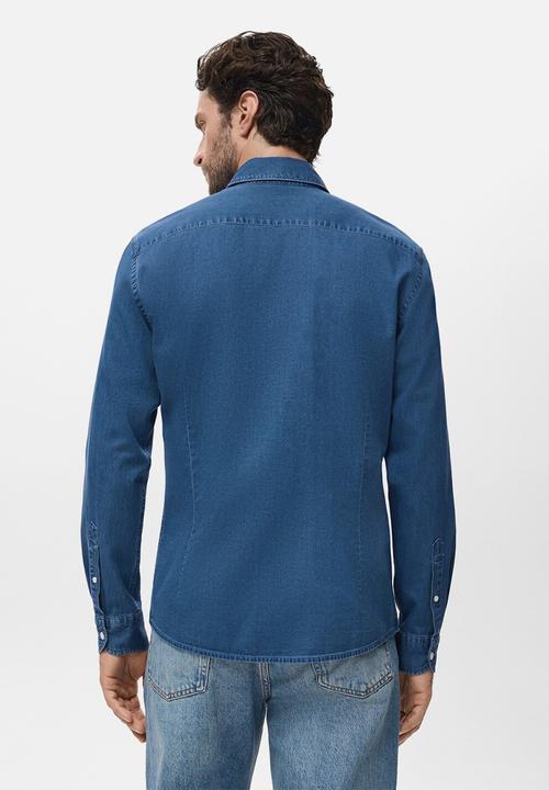 MANGO - Camisa Chambre - Denim
