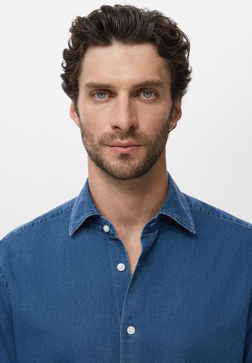MANGO - Camisa Chambre - Denim