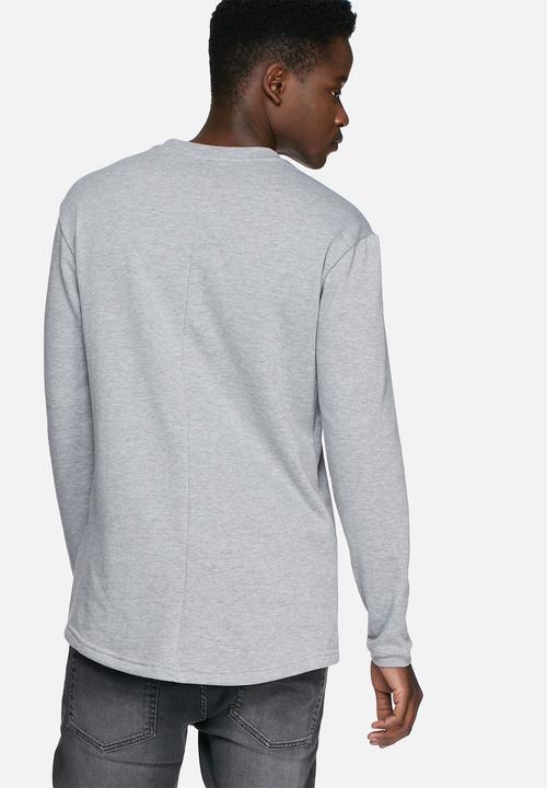 basicthread - Loopback curved hem sweat