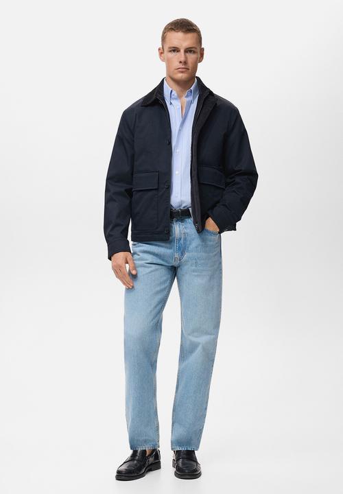 MANGO - Camisa Oxfordf - Sky Blue
