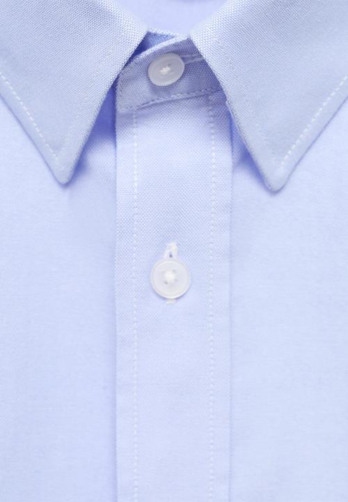 MANGO - Camisa Oxfordf - Sky Blue