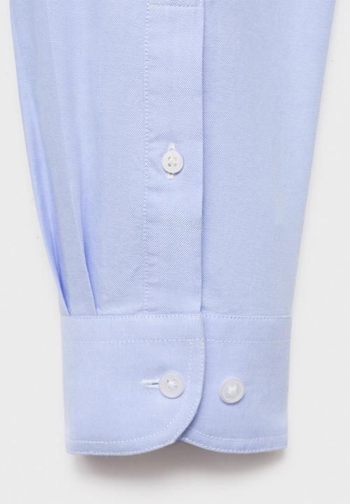 MANGO - Camisa Oxfordf - Sky Blue