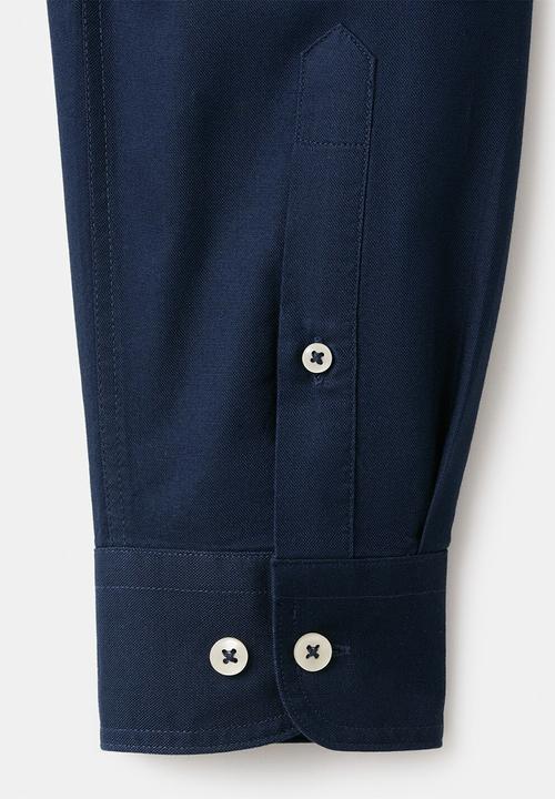 MANGO - Camisa Oxfordf - Navy