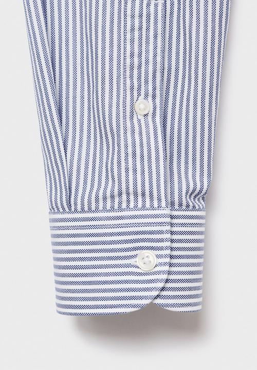 MANGO - Camisa Kodak2 - Navy & White 