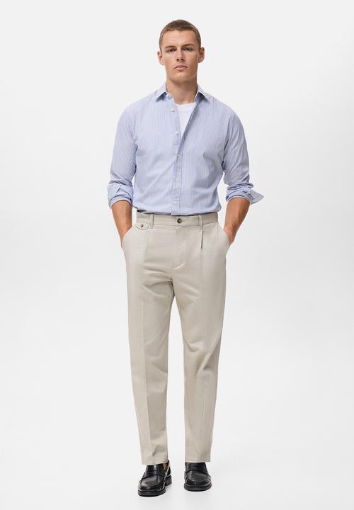 MANGO - Camisa Kodak2 - Navy & White 