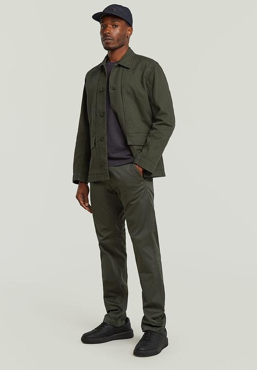 G-STAR - Mosa Straight Chino - asfalt