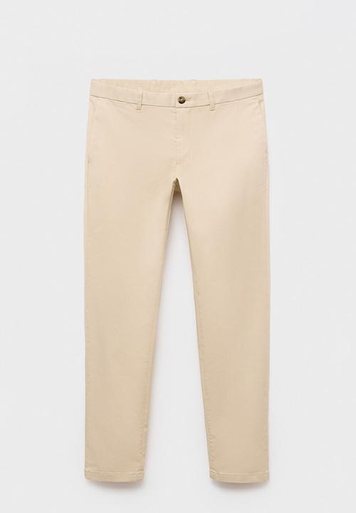 MANGO - Pantalon Barna - Light Beige