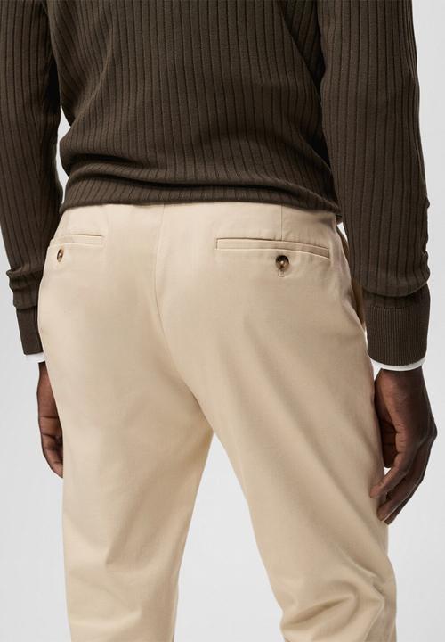 MANGO - Pantalon Barna - Light Beige