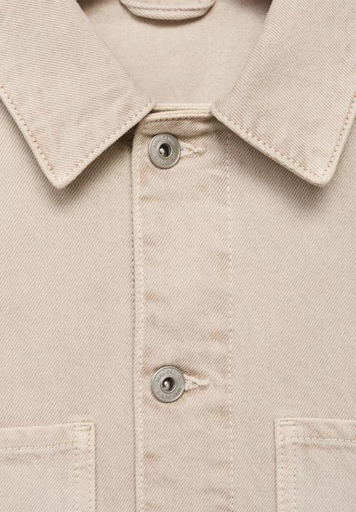 MANGO - Cazadora Ryan Denim Jacket  - Sand