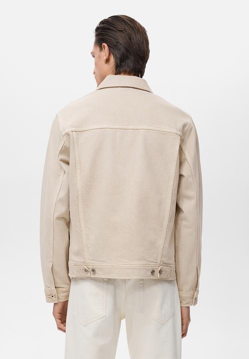 MANGO - Cazadora Ryan Denim Jacket  - Sand