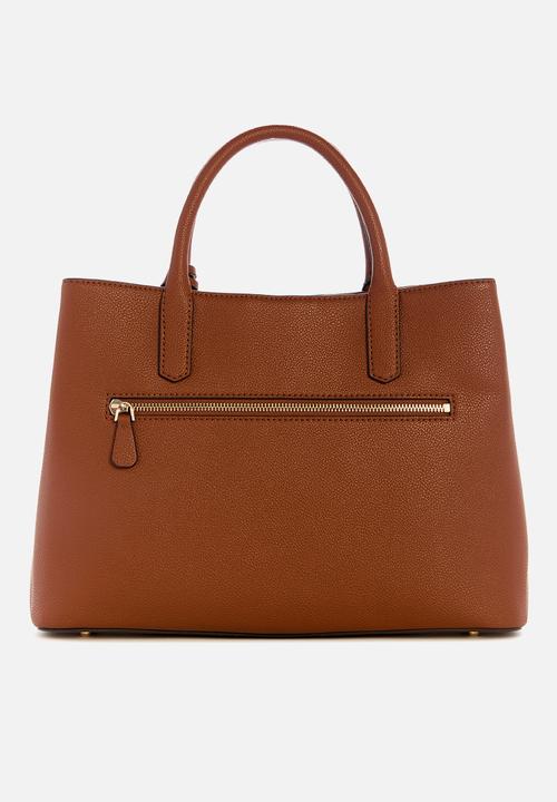 GUESS - Gregoria Large Gfriend Satchel Bag - Brown