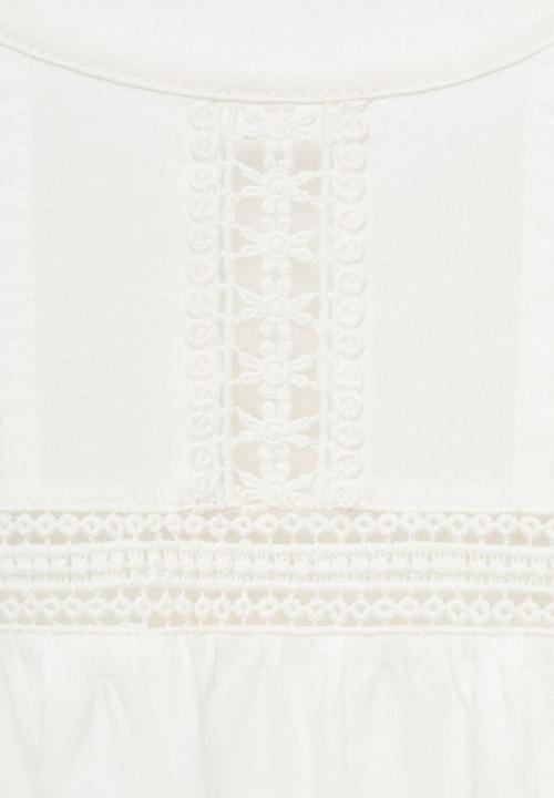 MANGO - T-shirt volin - white